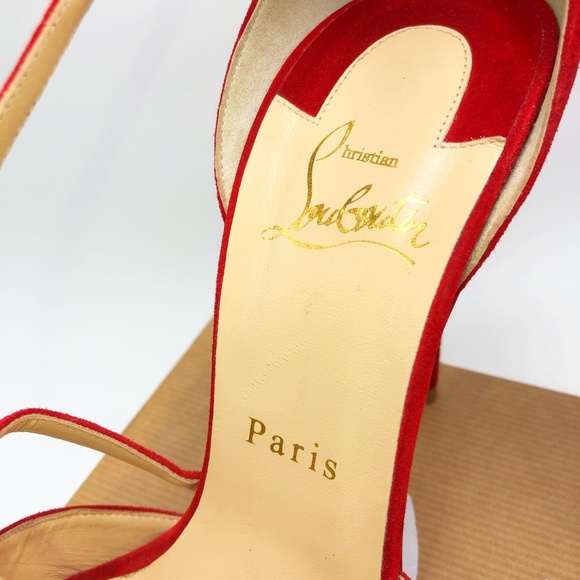 Christian Louboutin Red Cross Fliketa Red Pump - Picture 2 of 6